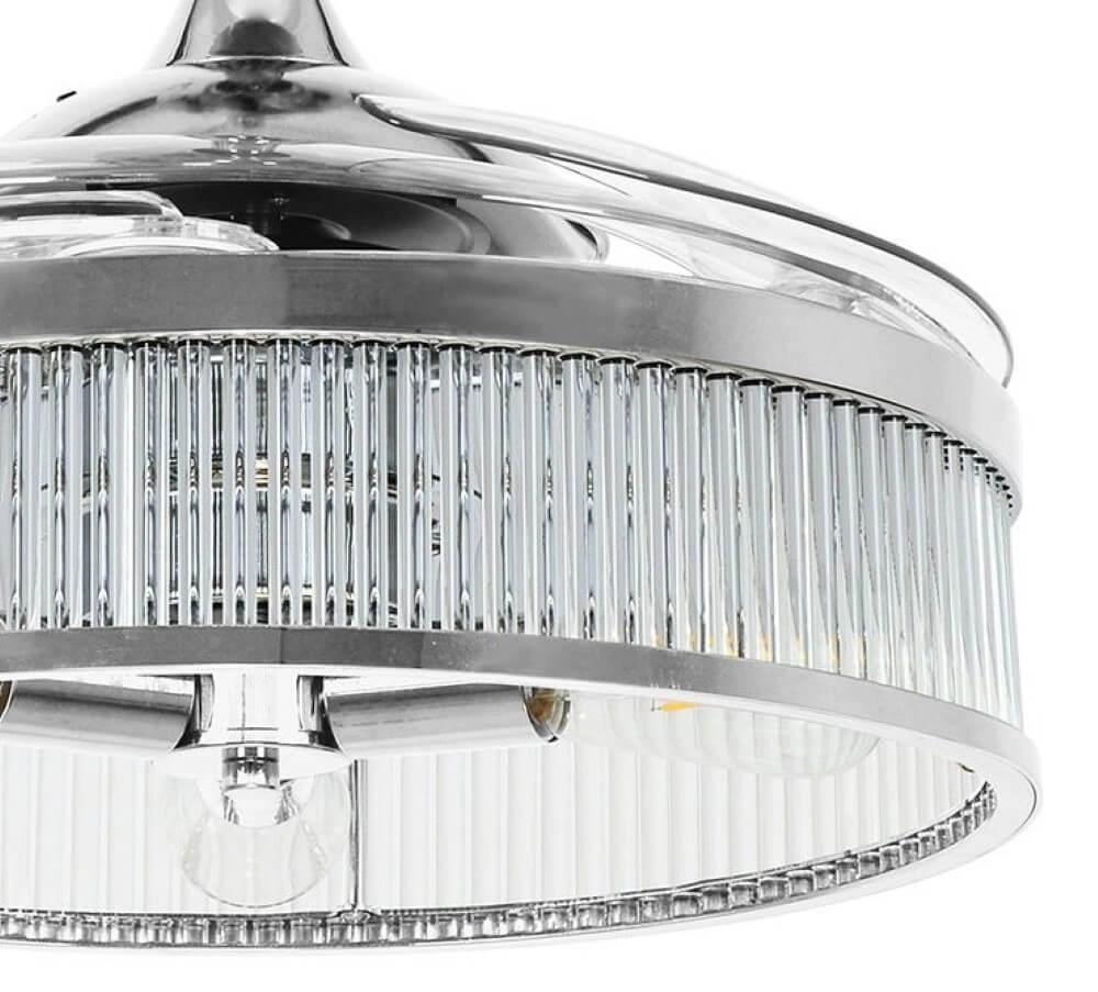 Ventilateur de plafond chromé Fanway Corbelle Ø 122 cm Beacon 9333509144007