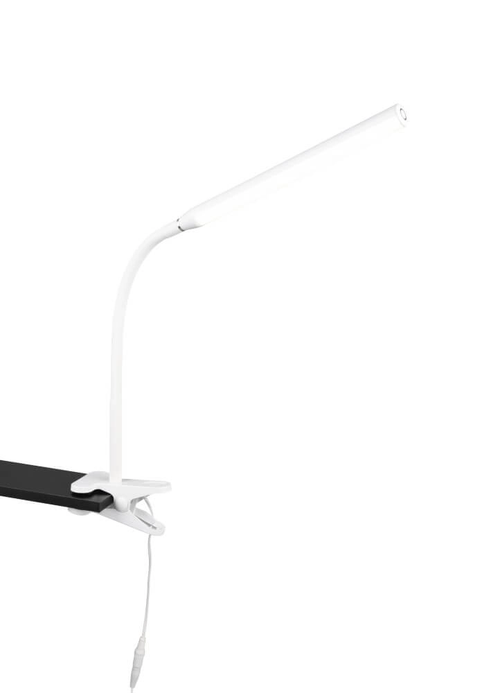 Lampe de bureau à pince Nevada souple - blanc Trio 4017807618150