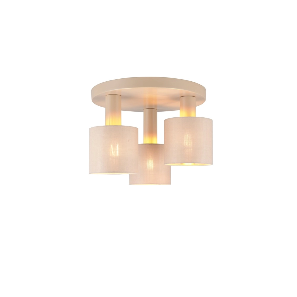 Lampe de plafond à 3 lumières Tommy brun sable Trio 4017807724189