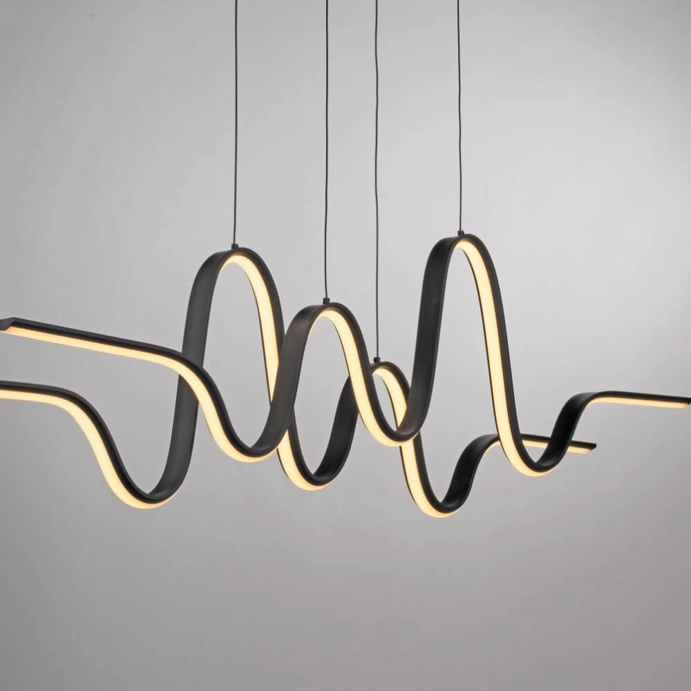 Lampe suspendue design Altitude noir Paul Neuhaus 4012248385241