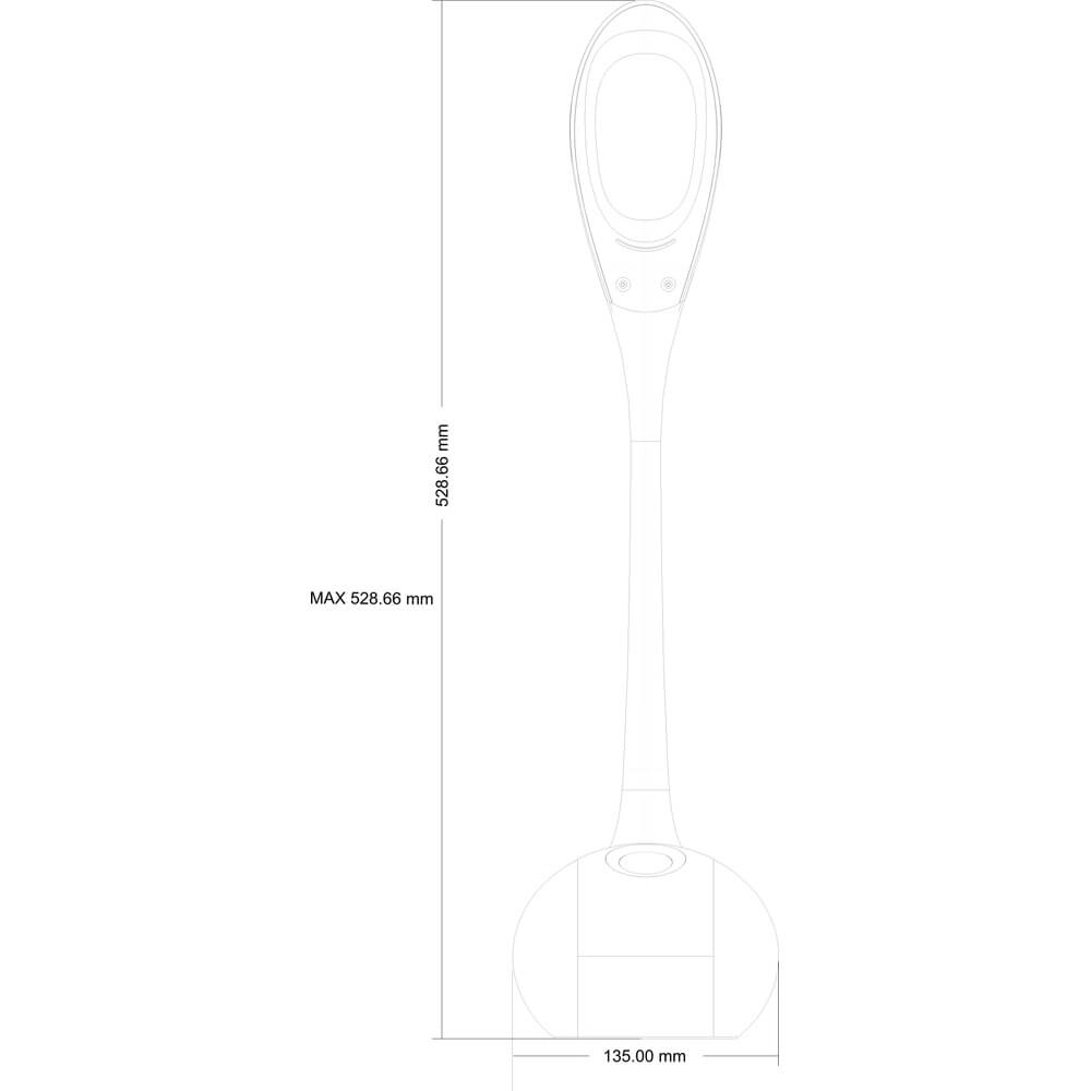 Lampe de bureau Tarron blanc Globo 9007371286911