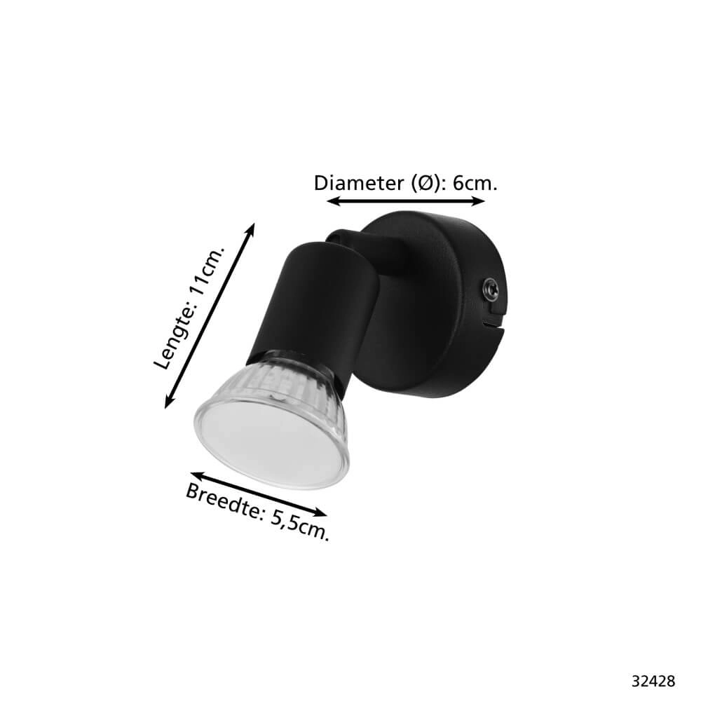Tâche noire Buzz-Led Eglo 9002759324285