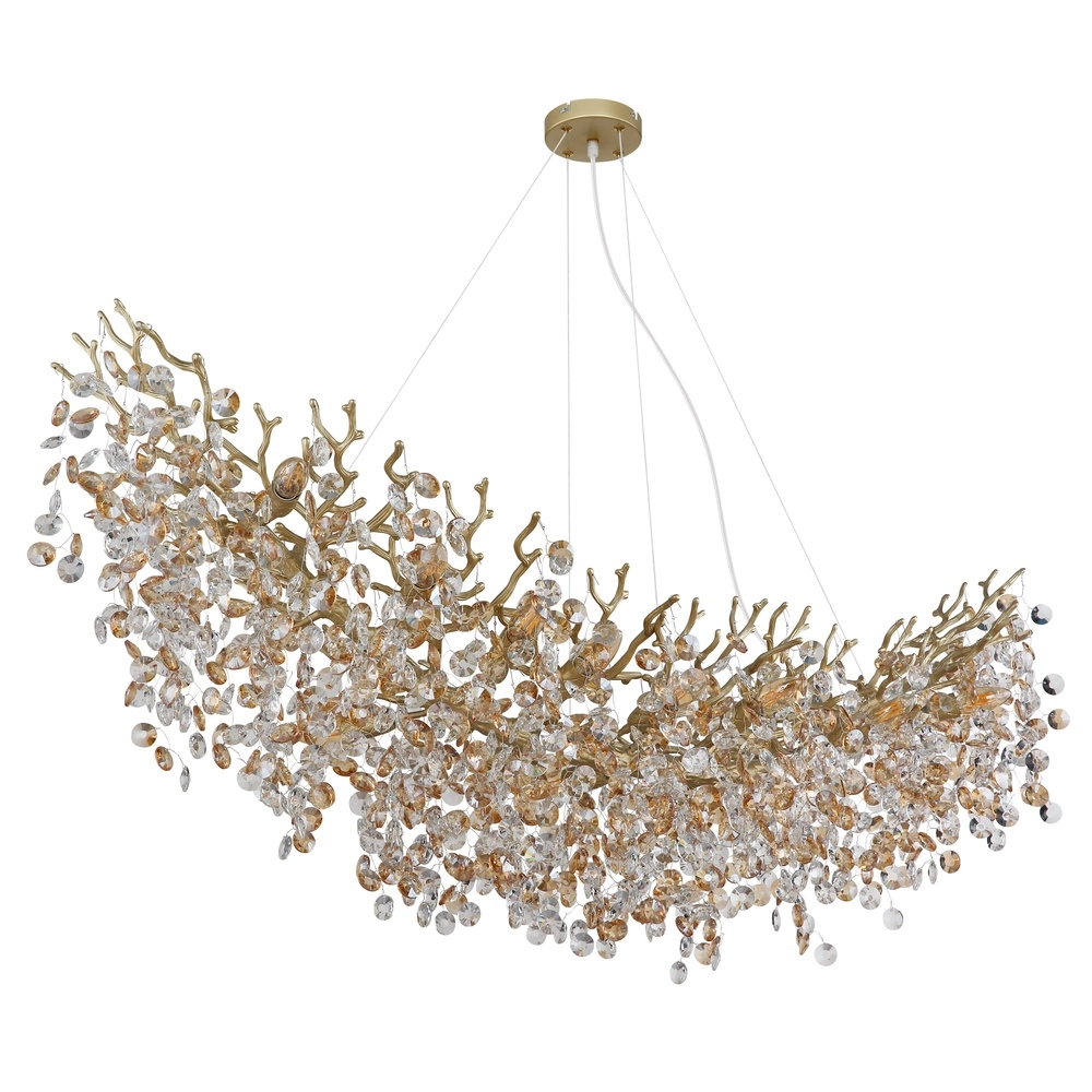 Lampe suspendue Queena Or 150cm Globo 9007371522705