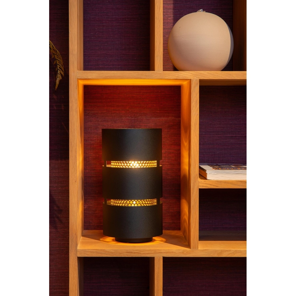 Lampe de table Rosas noir avec or Lucide 5411212211842