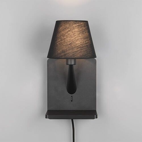 Veilleuse élégante Comfort noir - avec USB Trio 4017807614763