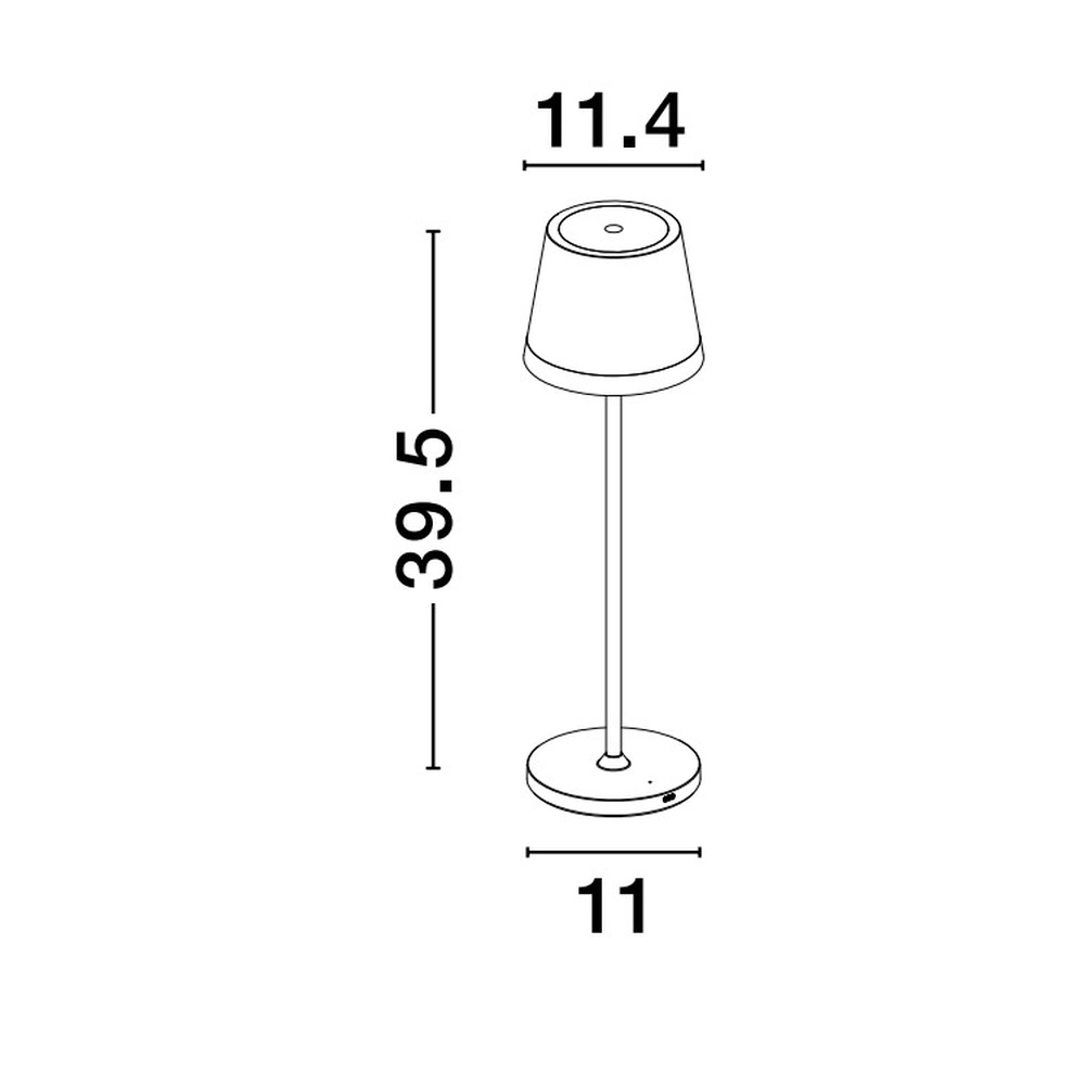 Lampe de table rechargeable Seina gris Lyora 5212017444431