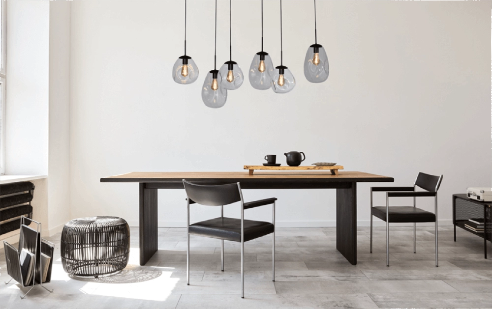 Lampe suspendue Lava 6x verre transparent Masterlight 8718121286167