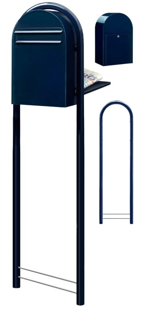 Boites aux lettres Classic B 5004 Noir-bleu Bobi 6417237006288