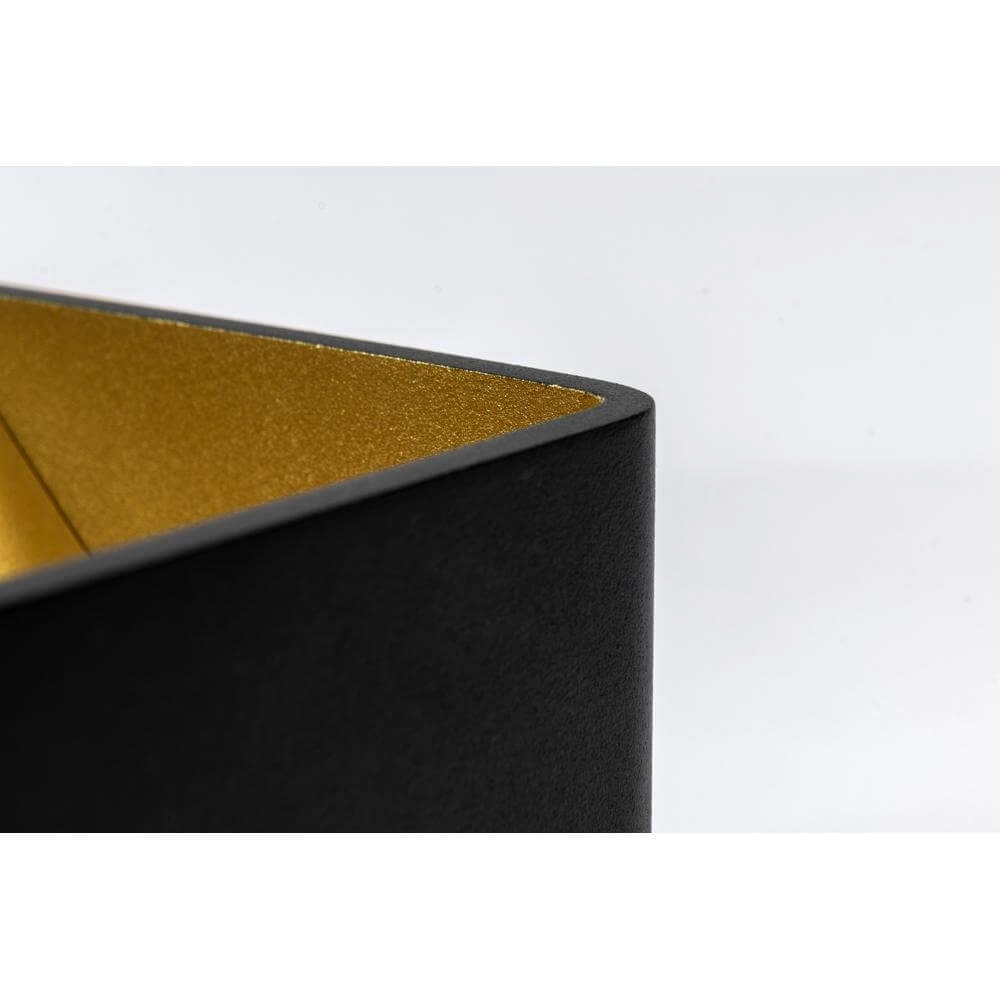 Applique murale carrée Fulda noir avec or Artdelight 8719831736324