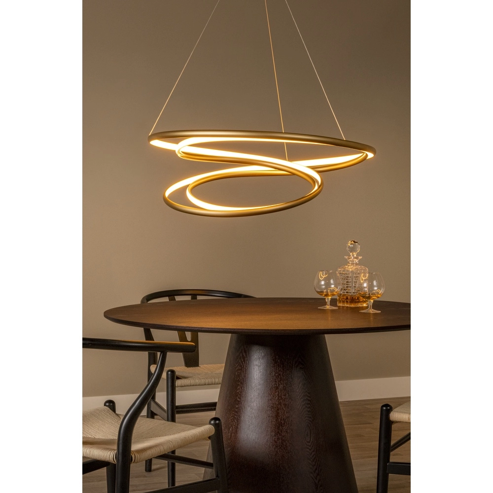 Lampe pendante de conception Sardana Ø 80 cm de boucle dorée Premium by Lucide 5411212520890
