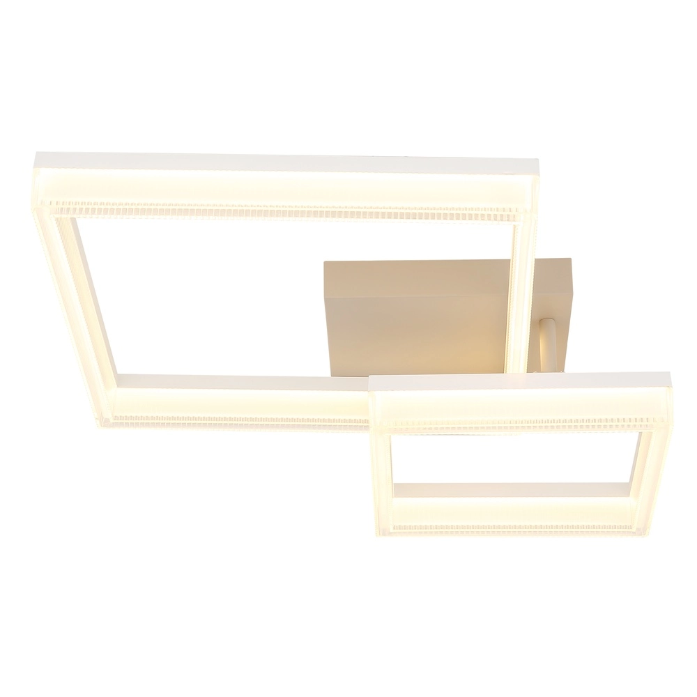 Plafonnier moderne Zara brun sable carré Globo 9007371576074