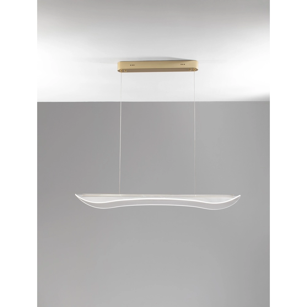 Suspension Agos Or avec plastique étroit