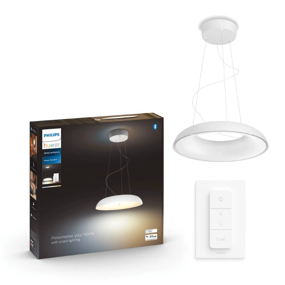 Lampe suspendue Hue Amaze - White Ambiance Ø 43,4 cm blanc Philips 8719514341098