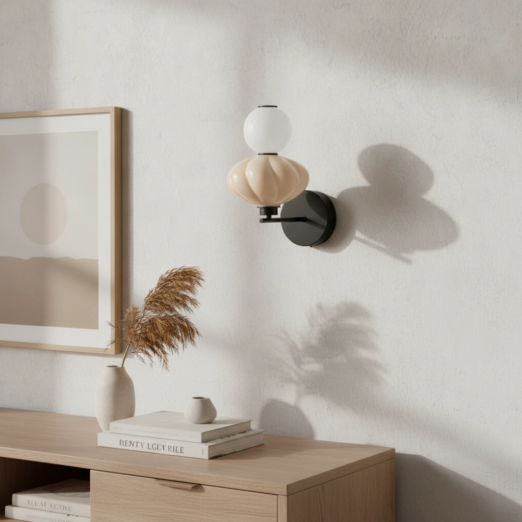 Applique murale Oneta blanc - beige