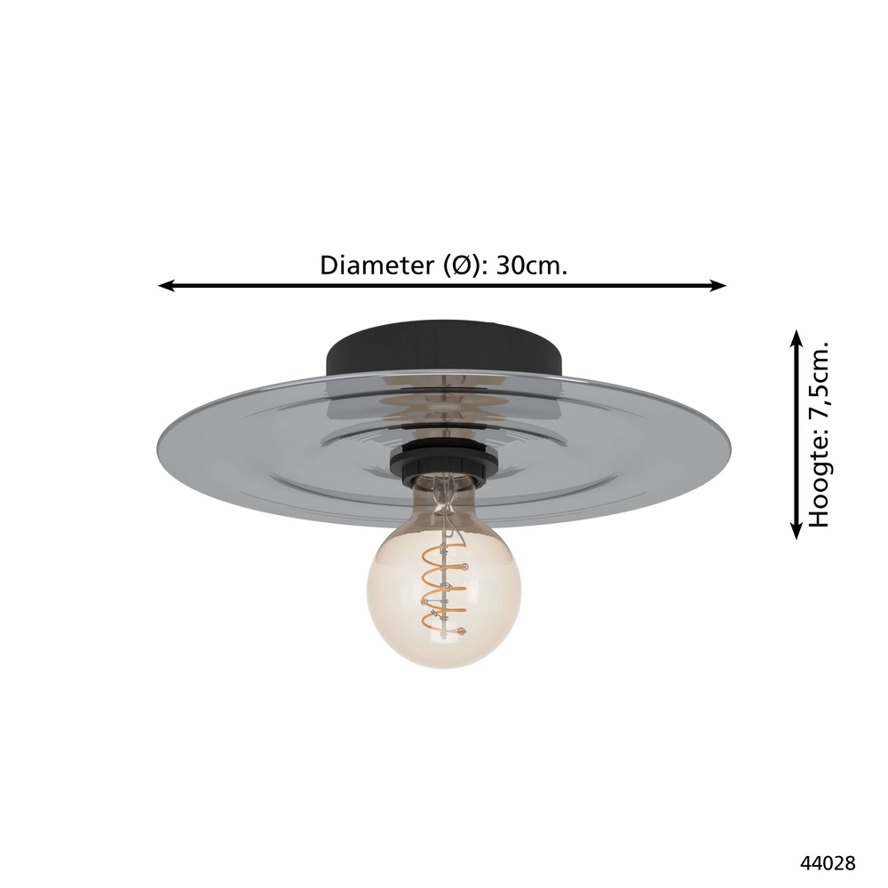 Lampe de plafond à design Lintmill Ø 30cm - 1x E27 Eglo 9002759440282