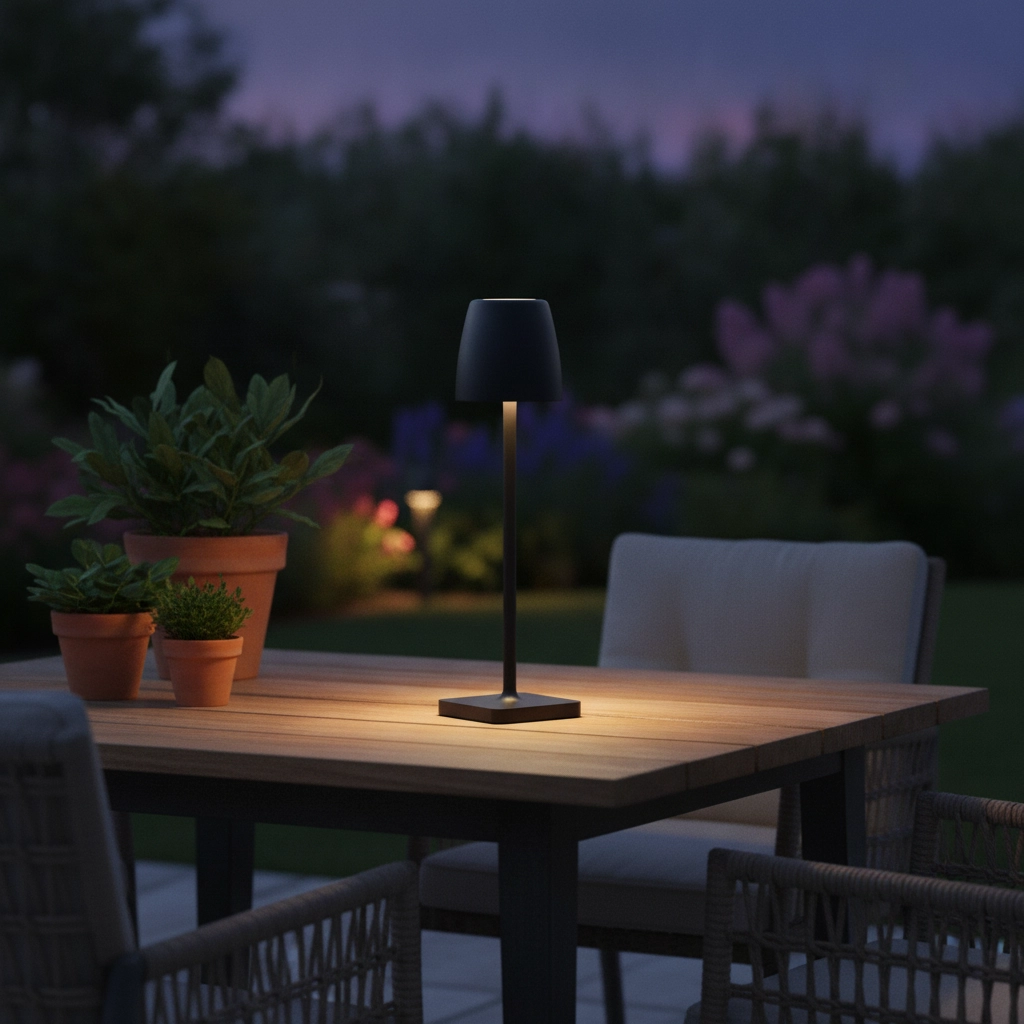 Lampe de table Colt Rechargeable anthracite