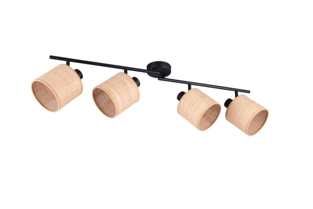 Plafonnier 4 lumières Aimee avec des bouchons de crème Trio 4017807637359