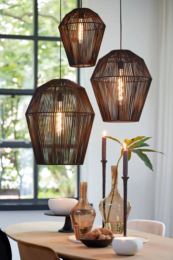 Suspension Bohème Deya noir Ø 38cm Light & Living 8717807681159