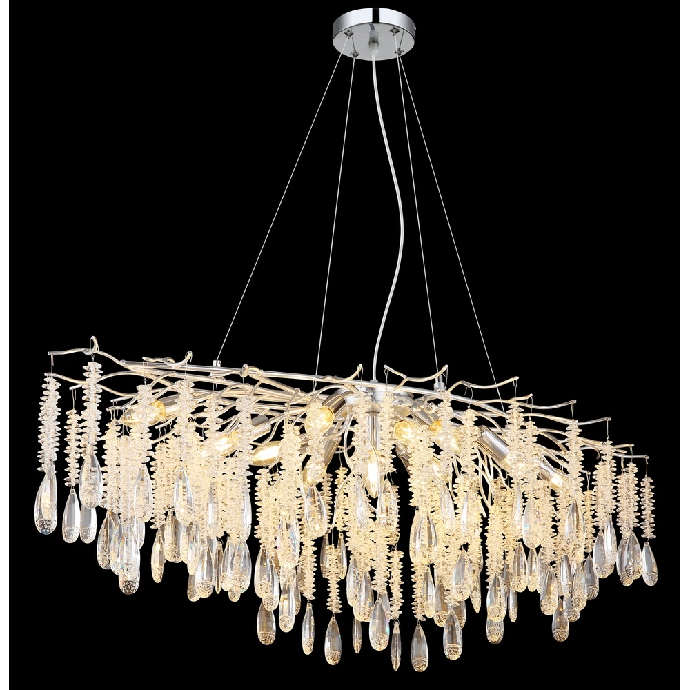 Lampe suspendue Kinga Gris argenté 120cm Globo 9007371569991