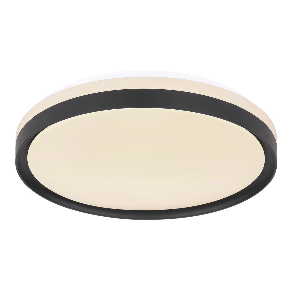 Éclairage de plafond Sonny noir avec blanc Ø 39cm