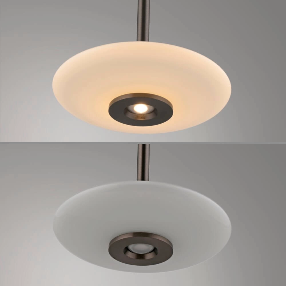 Lampe suspendue 3 lumières Pure Vitrum marron de créateur Paul Neuhaus 4012248382639