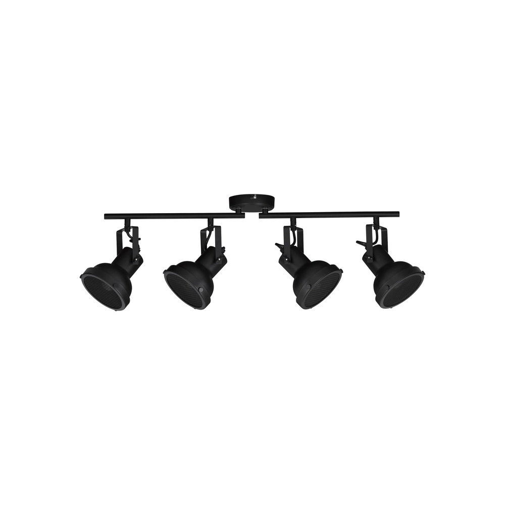 Plafonnier Ruvi 4 lumières noir Lyora 5212017446381