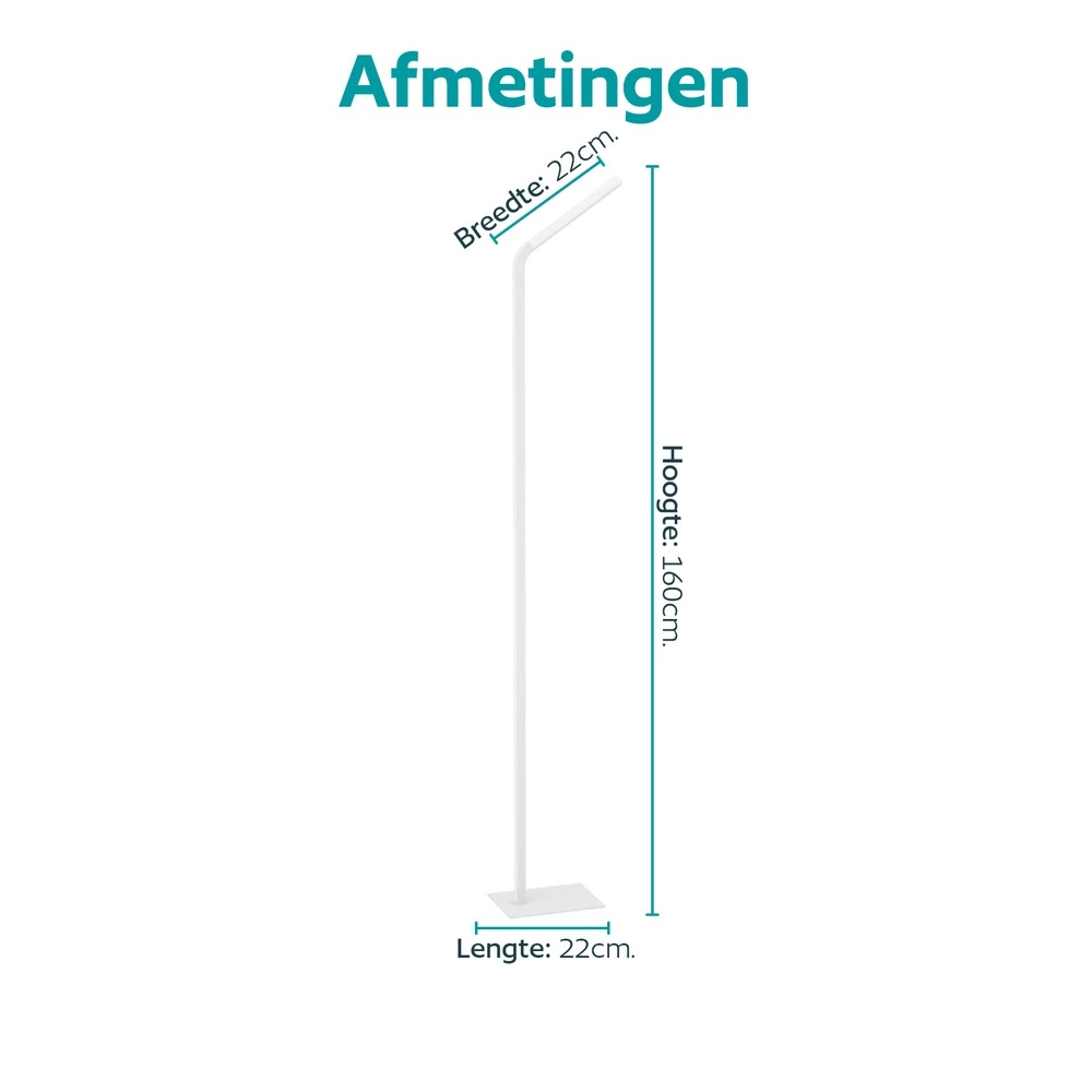 Lampadaire de conception Mirante Blanc Eglo 9008606392391