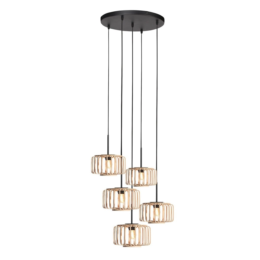 Suspension 5 lumières HaloSwap rond Ø 50cm Suspension 5 lumières HaloSwap rond Ø 50cm