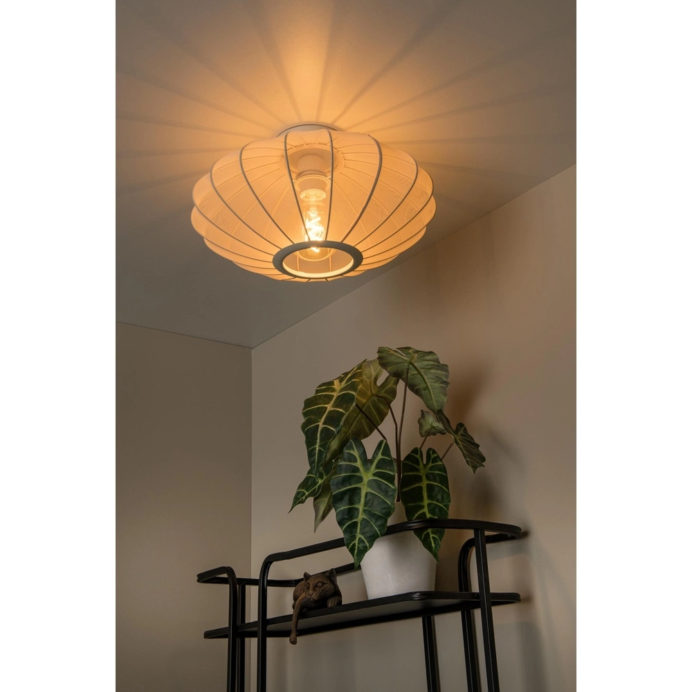 Lampe de plafond Corina brun sable Ø 40cm Lucide 5411212031990