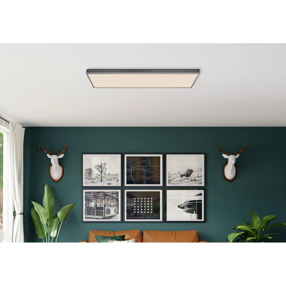 Lampe de plafond à design Doro 120 cm gris argenté Globo 9007371531547