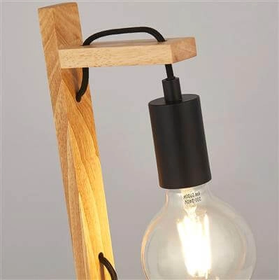 Lampe de table en bois Woody Searchlight 5053423192567