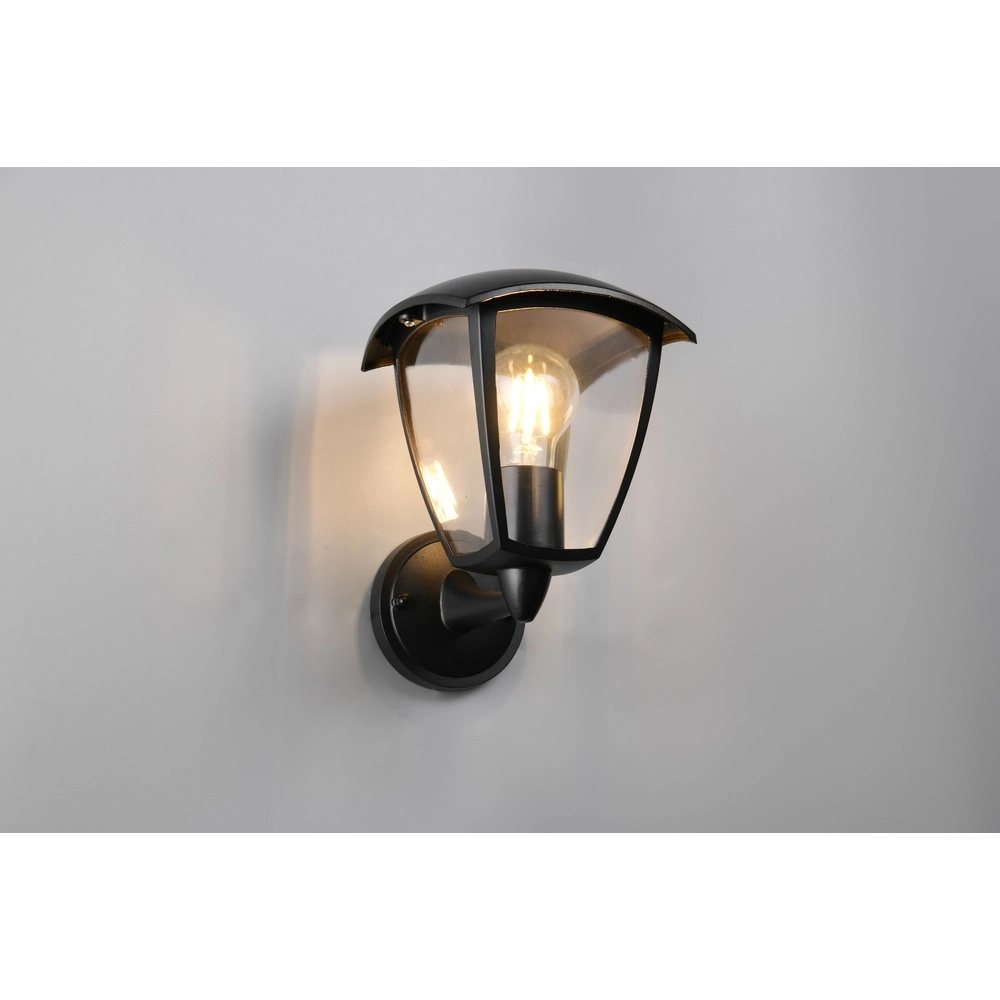Applique murale noire Venta moderne vers le haut Trio 4017807648126