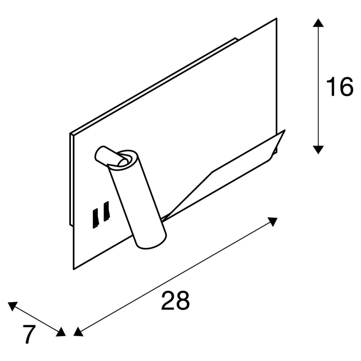 Applique pour chambre à coucher Somnila Spot SLV 4024163236126