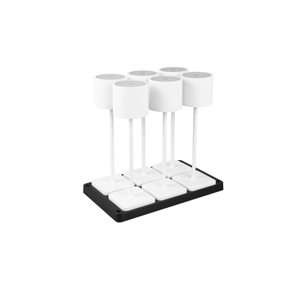 Lot de 6 lampes de table Fernandez blanc Trio 4017807601671