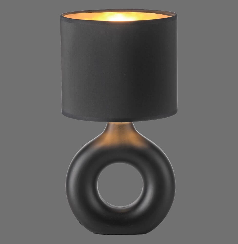 Lampe de table Carara noir Just Light 4043689004842