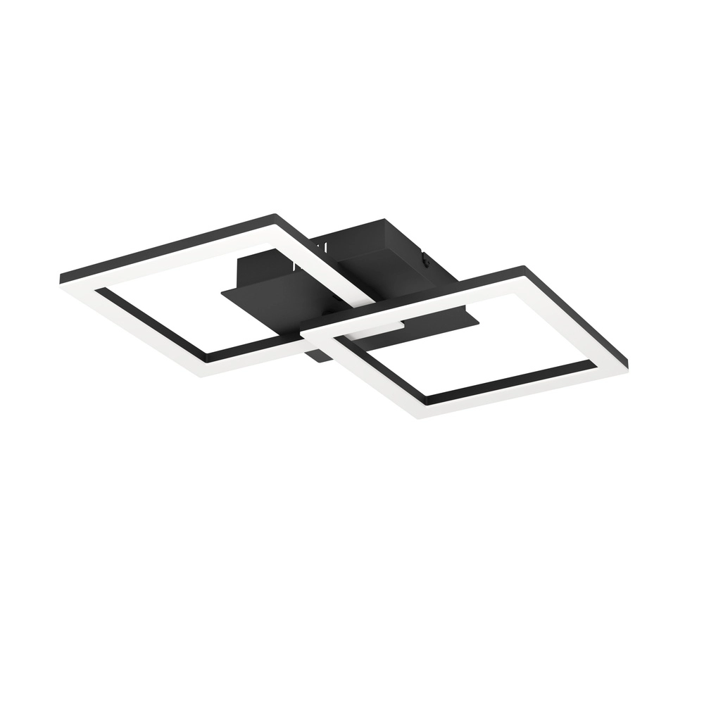 Lumière LED de plafond Rgbic 52cm - noir