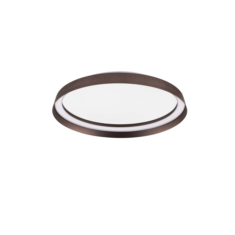 Plafonnier design Ormi Ø 45cm marron café Lyora 5212017463104