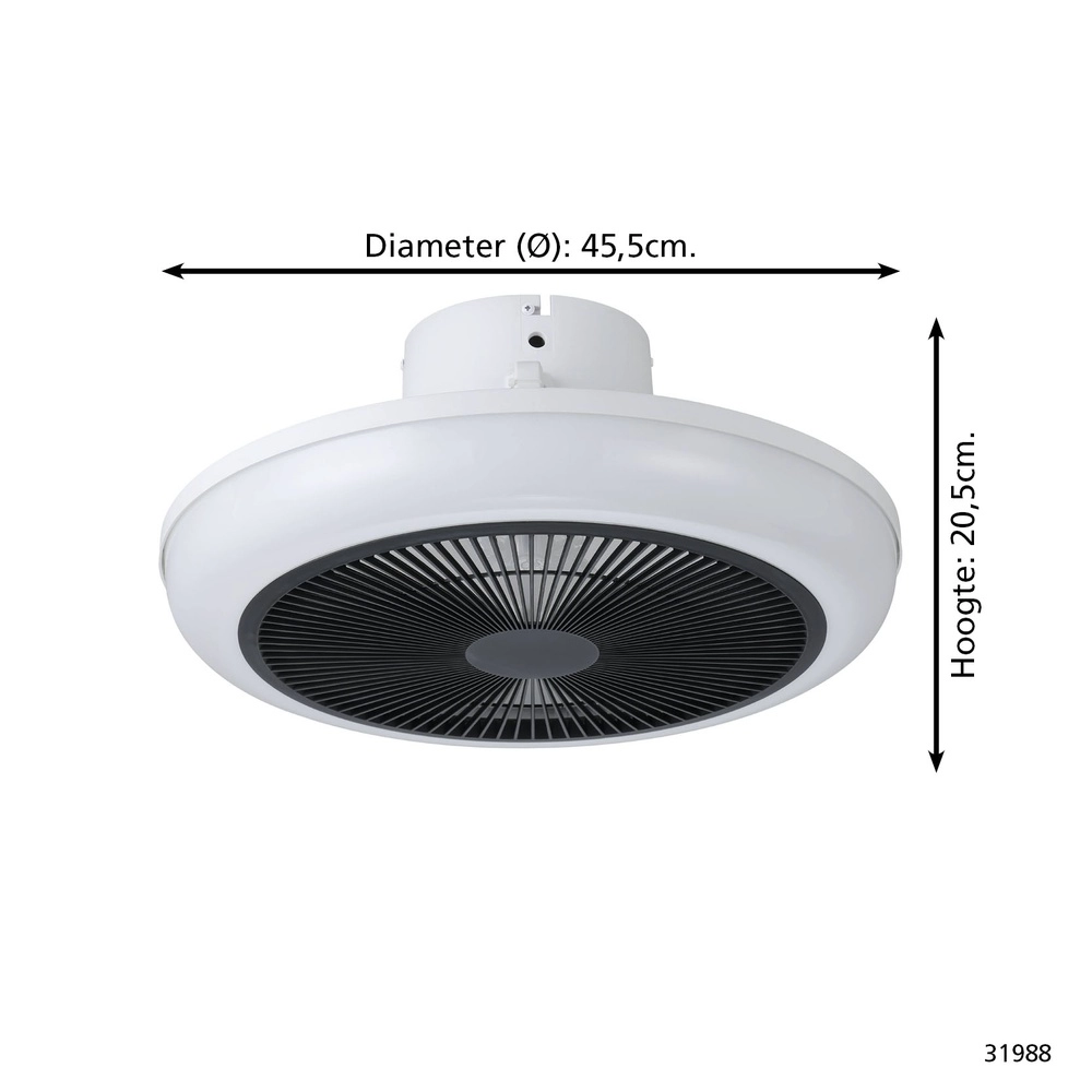 Ventilateur de plafond design Sayulita blanc Eglo 9002759319984