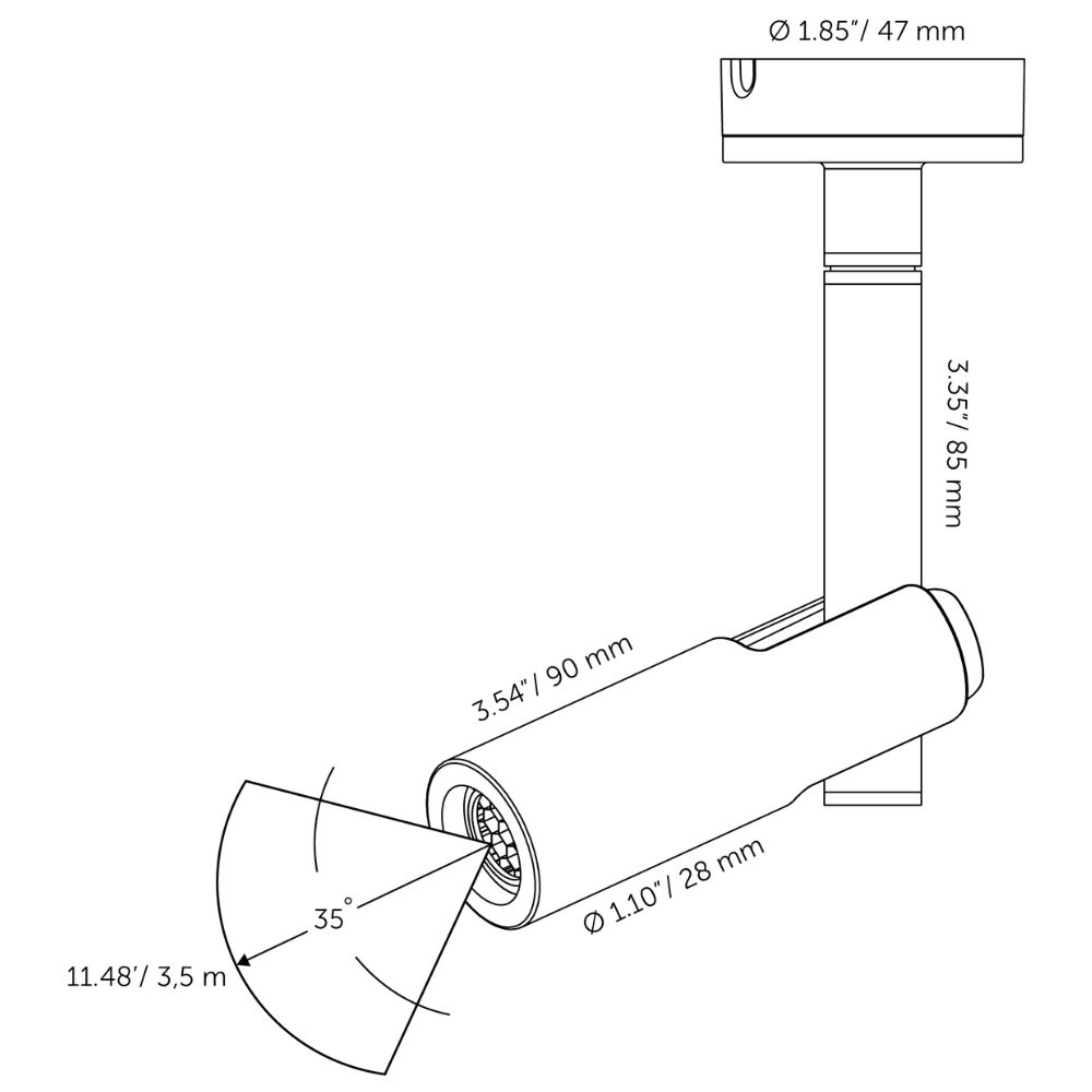 Spot Aim Ceiling 12 volts In-lite 8717051006616