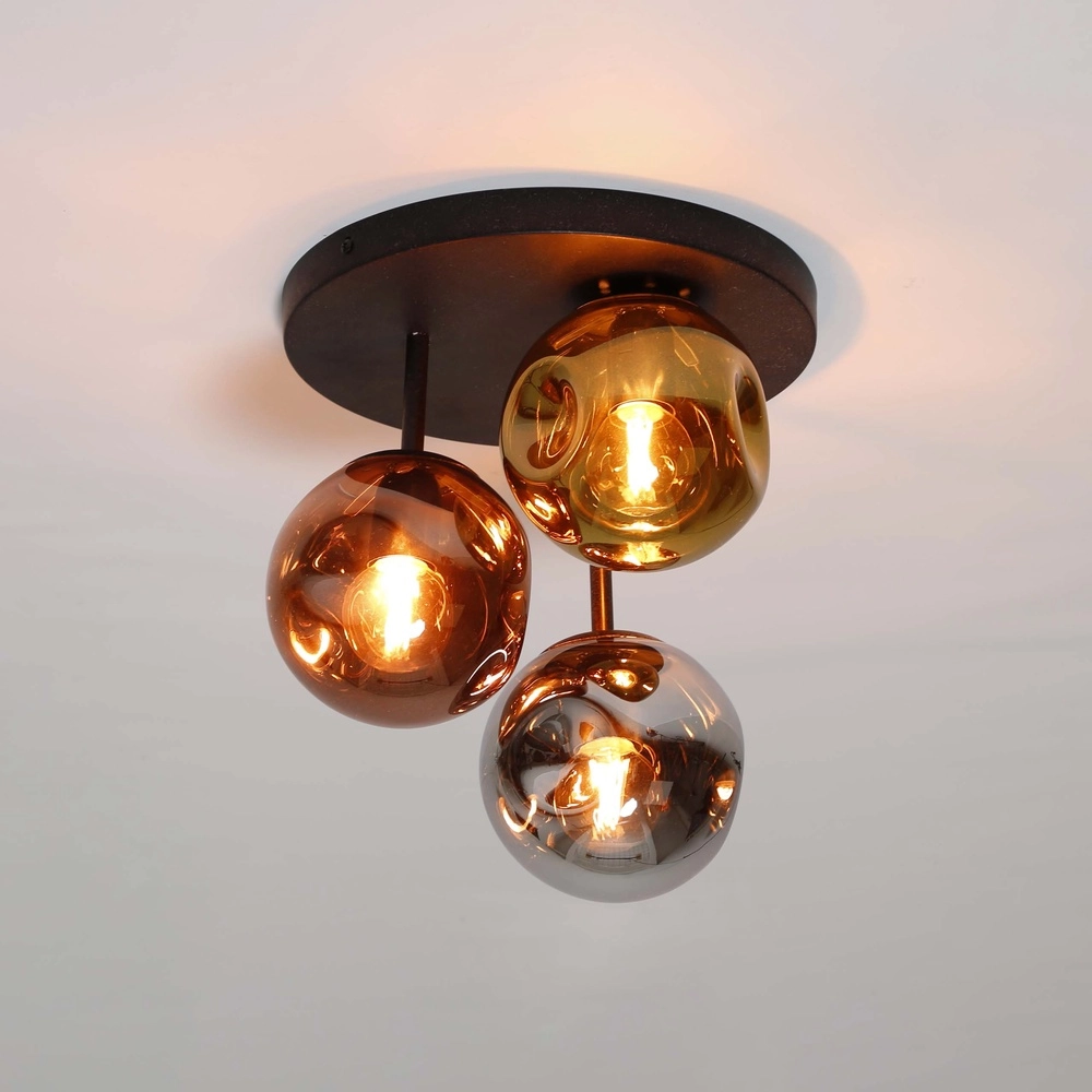 Lampe de plafond en verre Stellar Ø 30cm