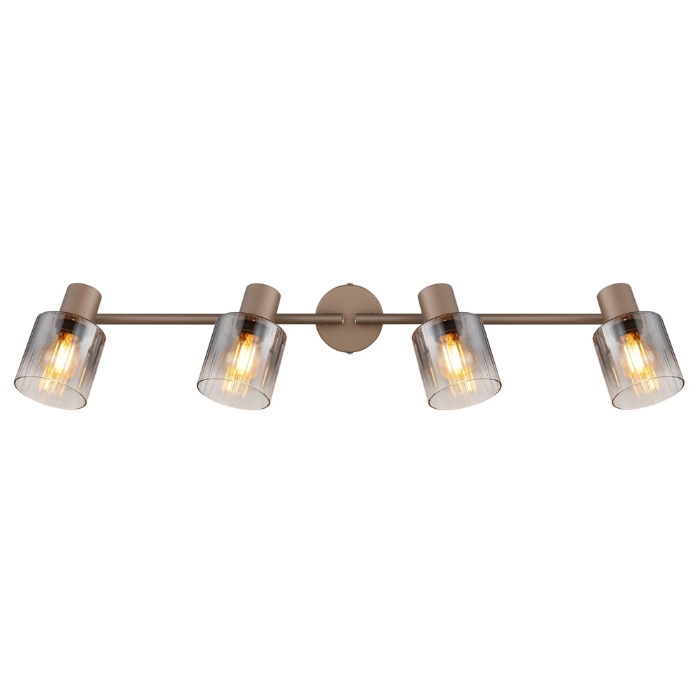 Lampe de plafond Walton Café marron 4 clairs Globo 9007371580187
