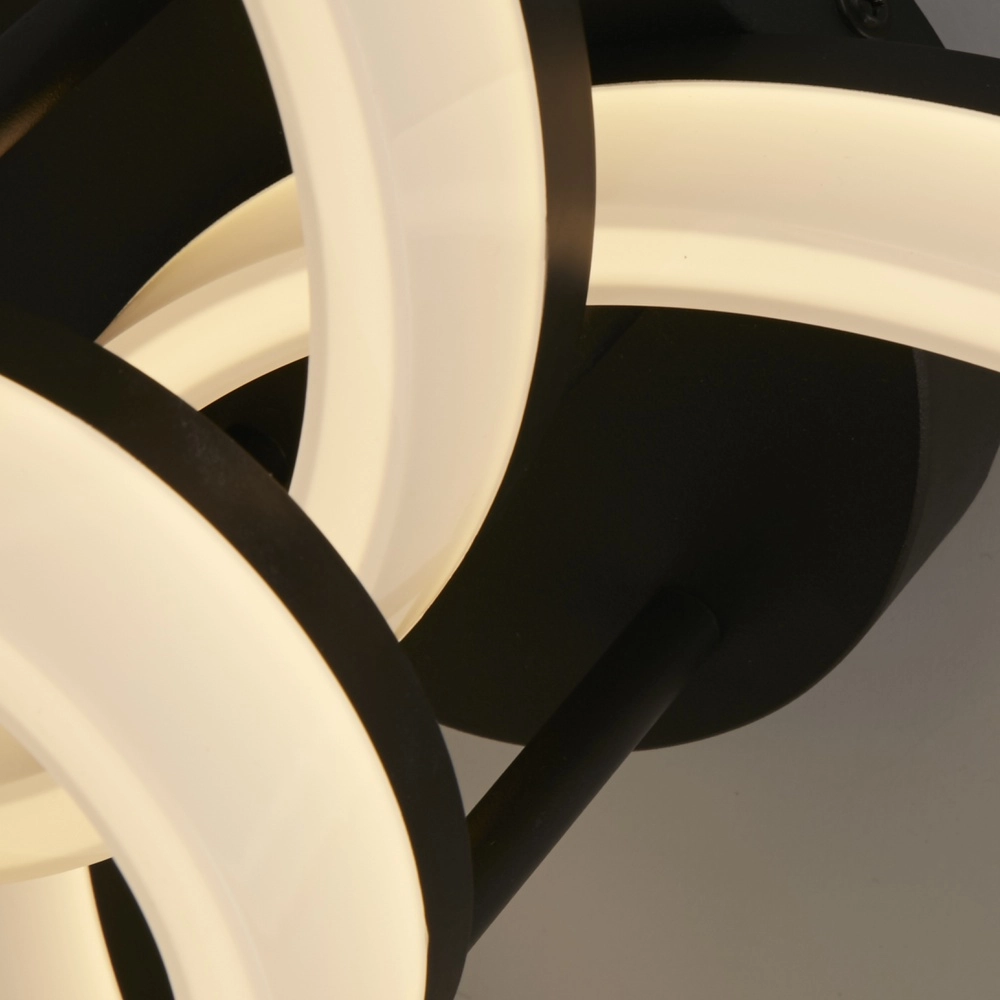Plafonnier Triple noir Searchlight 5053423302966
