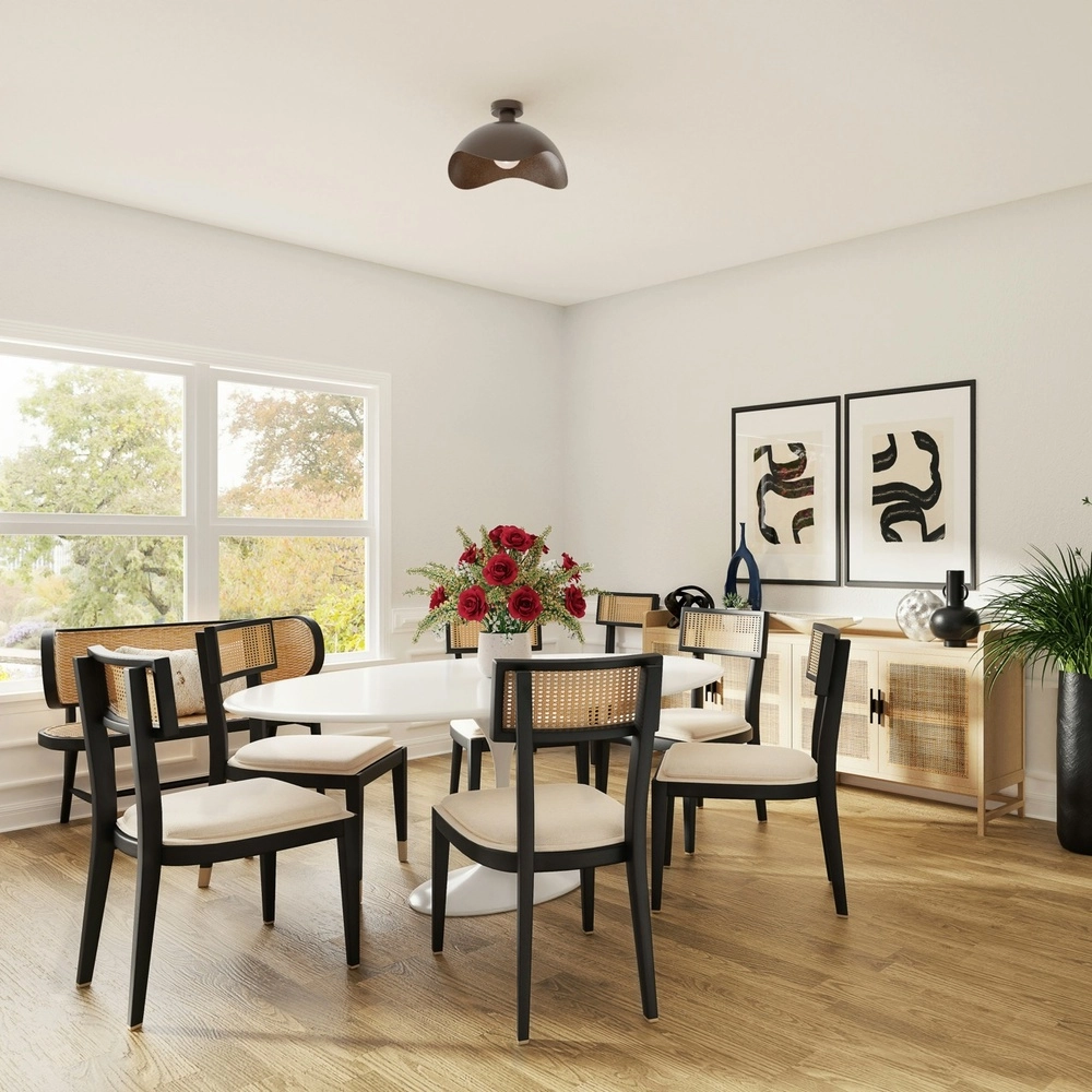 Lampe de plafond à design Volta Ø 40cm - ondulé - cacao Masterlight 8718121395753