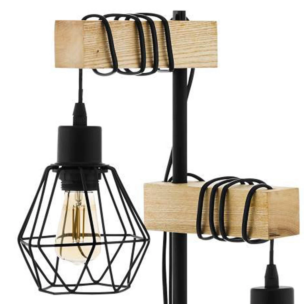 Lampadaire en bois Townshend 5 Eglo 9002759440817