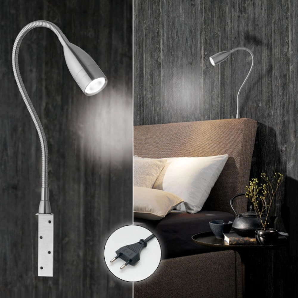 Lampe de lecture de chevet Sten avec fixation au lit Fischer & Honsel 4001133307024