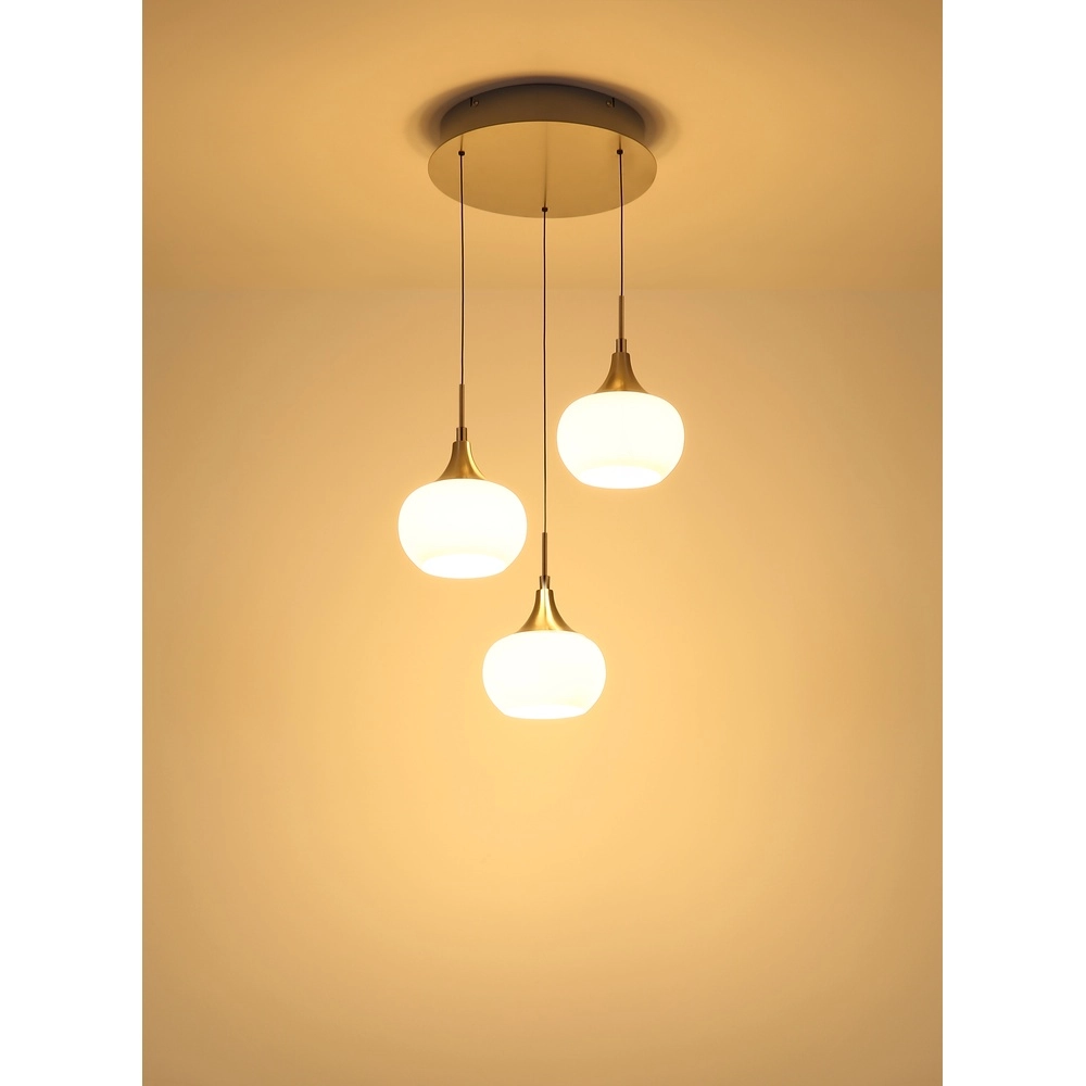 Lampe pendante de conception Lui Nickel 3-léger Globo 9007371589593