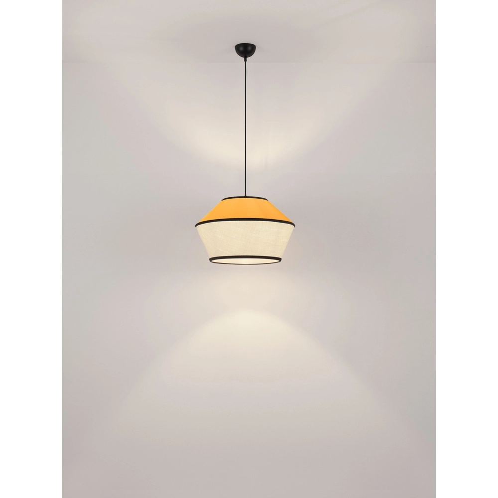 Lampe suspendue Veliss blanc avec jaune Lyora 5212017493859