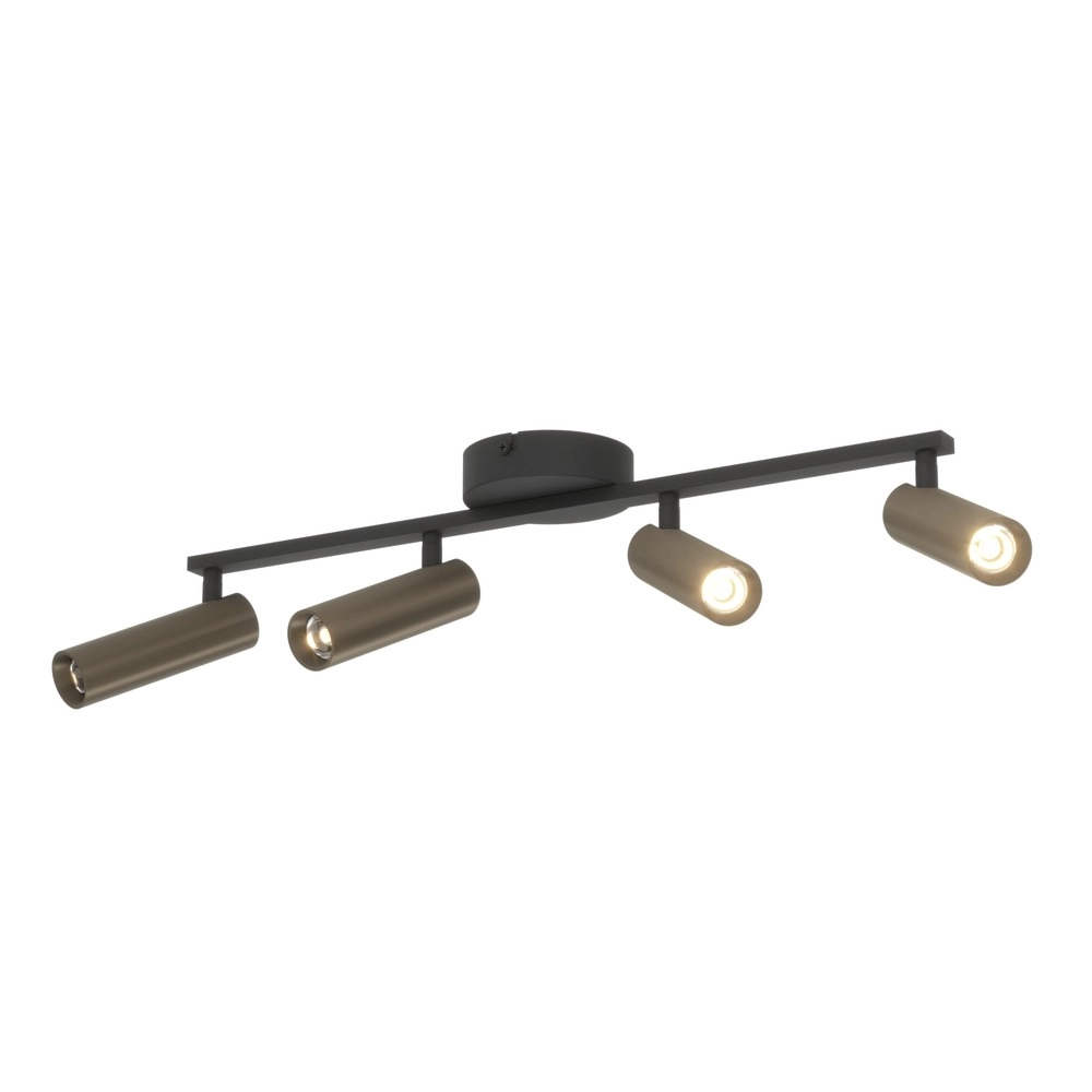 Emplacement monté en surface Valproto Noir à 4 couleurs claires avec bronze Eglo 9008606392070