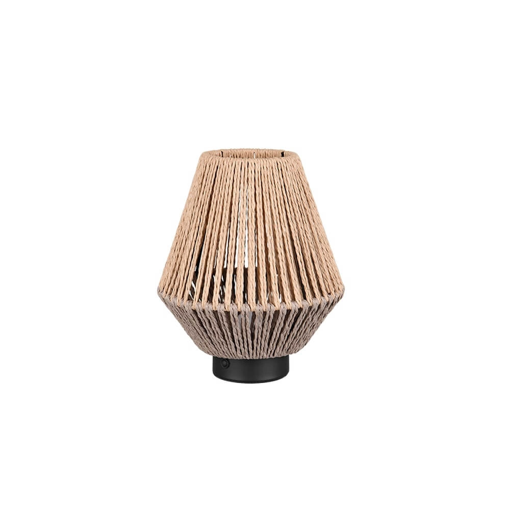 Lampe de table en rotin Lira Rechargeable Trio 4017807643169