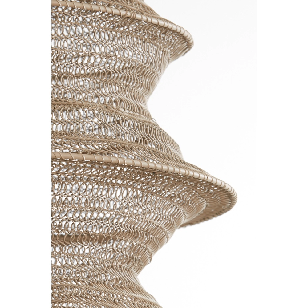 Lampe suspendue en filet métallique Nakisha Ø 31cm - sable Light & Living 8717807694999